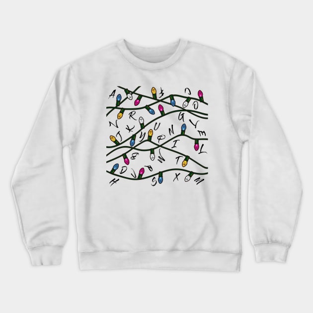 Stranger Lights Crewneck Sweatshirt by TeeAgromenaguer